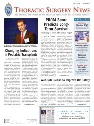 PROM Score Predicts Long- Term Survival - Thoracic Surgery News