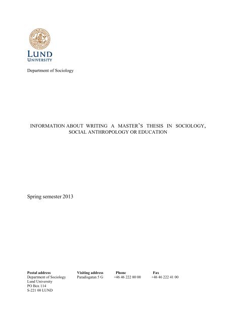 master thesis in information