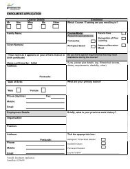 ENROLMENT APPLICATION - Greenacres Disability Services