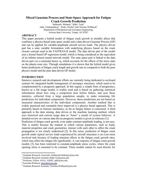 Mixed Gaussian Process and State-Space Approach for Fatigue ...