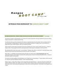 introduction workshop to kangoo boot camp - Kangoo Jumps