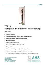 TSP10-BA - AHS Antriebstechnik GmbH