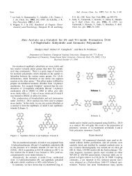 Zinc Acetate as a Catalyst for Di - Korean Chemical Society