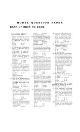 MODEL QUESTION PAPER BANK OF INDIA PO ... - Bankexam.co.in