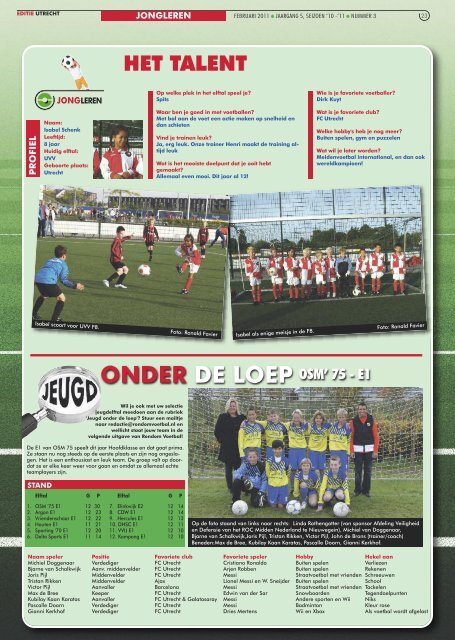 seizoen 2010/2011 nummer 3 - Rondom Voetbal