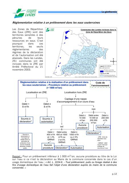 la géothermie : usages résidentiel et collectif - Conseil général des ...