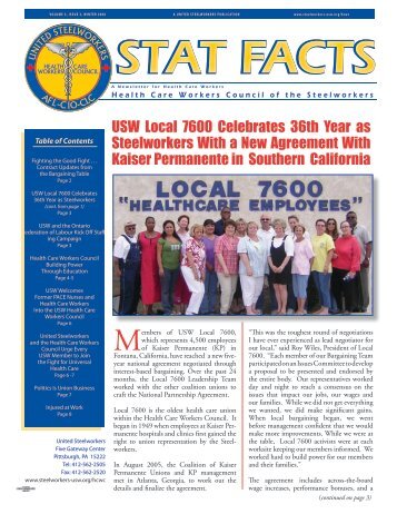 stat facts - United Steelworkers