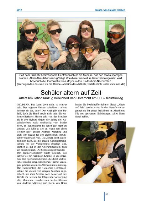 Kontakte 2012 (PDF) - LFS – Liebfrauenschule Geldern