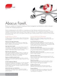 Abacus FareX - Abacus Distribution Systems (Hong Kong)