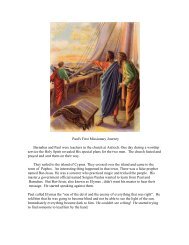 Paul's First Missionary Journey Barnabas and ... - Garden of Praise