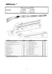 ARDESA,S.A. â¢ - Pennsylvania Rifle - Models: R-2095 R-2105