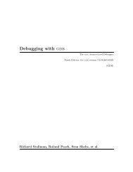 GDB Reference Manual - Personal Pages - Denison University