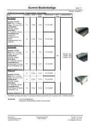 Gummi-BodenbelÃ¤ge, Gummiplatten - Peter Hefti AG