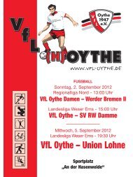 Ausgabe No. 1 - VfL Oythe 1947 eV