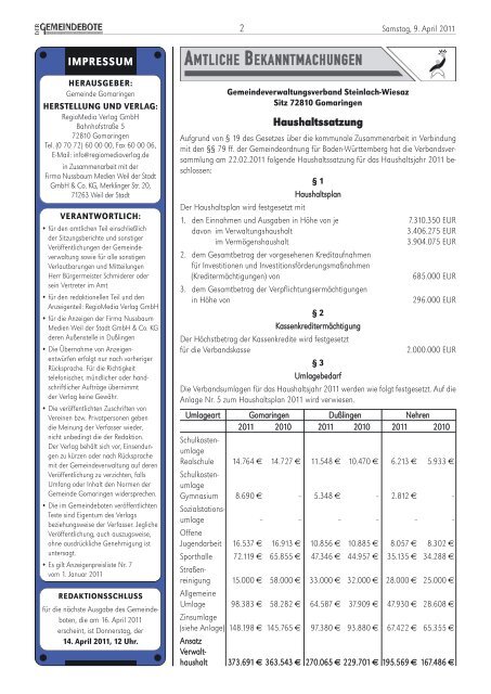 Gomaringen 09.04.11.pdf - Gomaringer Verlag