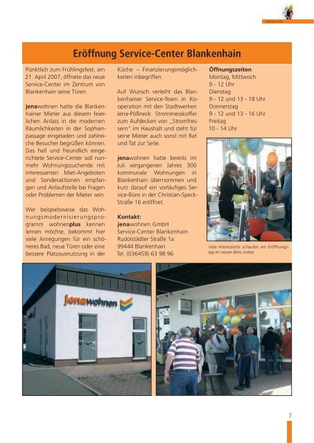 Mieterzeitung - jenawohnen