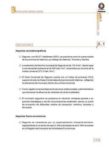 PAC SAGUNTO-CAP-08-Conclusiones y análisis DAFO.pmd - Pateco