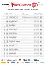 CLASIFICACIÃN PERSONAL SANITARIO MASCULINO