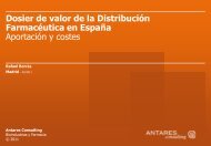 Dossier de valor de la DistribuciÃ³n FarmacÃ©utica en EspaÃ±a