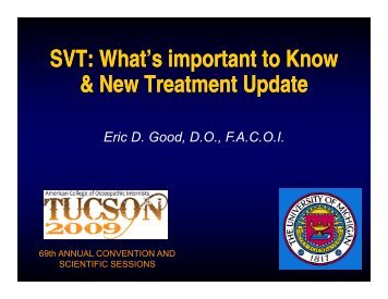 SVT: What's important to Know & New Treatment Update