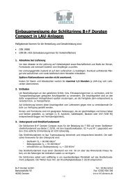 Einbauanweisung der Schlitzrinne B+F Dorsten Compact in LAU ...