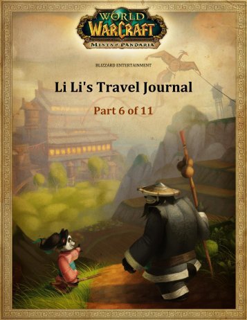 Li Li's Travel Journal - Blizzard Entertainment