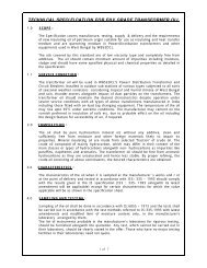 technical specification for ehv grade transformer oil - WBSEDCL