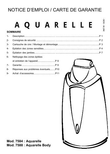 Mode d'emploi Autre Aquarelle - Calor