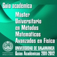 Asignaturas (GuÃ­a AcadÃ©mica) - Universidad de Salamanca