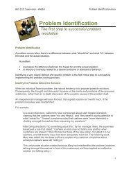 Problem Identification