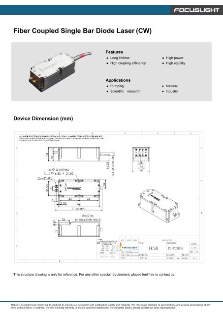 FCSB04-CW Datasheets.pdf - RPMC Lasers