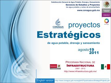 Proyectos EstratÃƒÂ©gicos de agua potable, drenaje y saneamiento