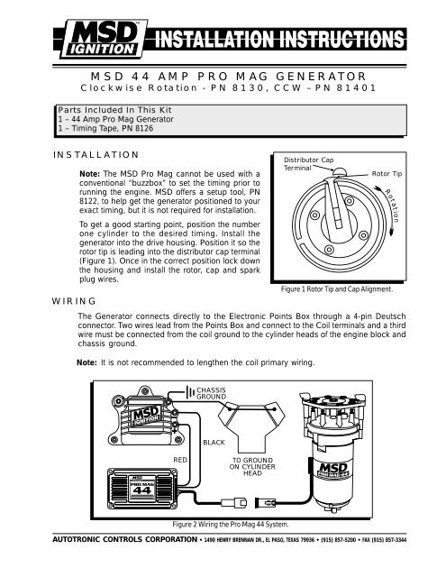 MSD 44 AMP PRO MAG GENERATOR - MSD Pro-Mag.com