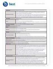 (FIN - Ficha de Informação Normalizada ... - Banco Best