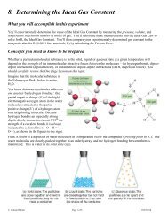 8. Determining the Ideal Gas Constant