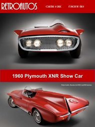 1960 Plymouth XNR Show Car - RetroAutos