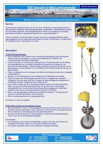 FCI installatieinstructie.pub - ODS-instrumentatie NL