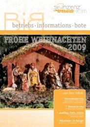 FROHE WEIHNACHTEN 2009 - St. Vinzenz Heim