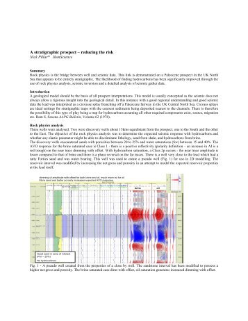 Download full Paper (pdf) - Ikon Science