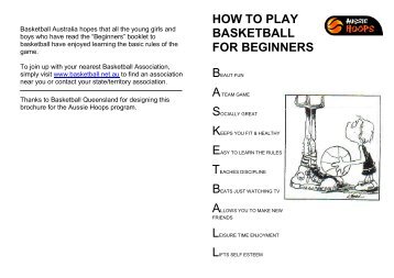 HOW TO PLAY BASKETBALL FOR BEGINNERS