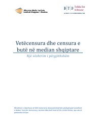 VetÃ«censura dhe censura e butÃ« nÃ« median shqiptare