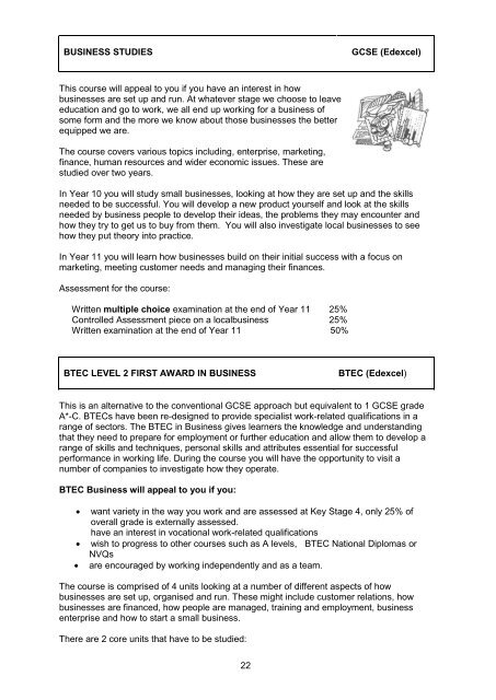 KS4 Options Pathways Booklet 2012-2014 - Pershore High School