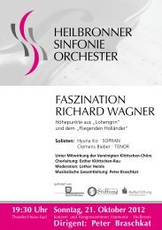 21. Oktober 2012 - Heilbronner Sinfonie Orchester
