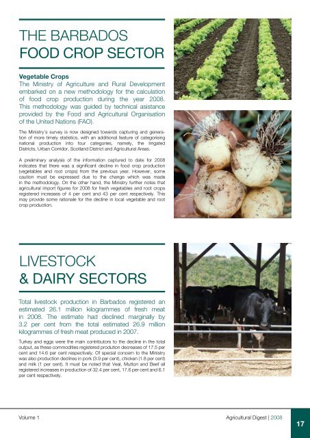 The 2008 Agricultural Digest - Ministry of Agriculture and Rural ...