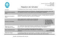 Palpation der Schulter - MWE Physio