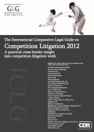 Competition Litigation 2012 - Arnold Bloch Leibler