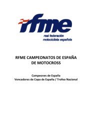 RFME CAMPEONATOS DE ESPAÑA DE MOTOCROSS