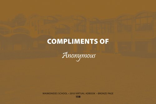 2010 Virtual Adbook - Maimonides School