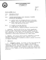 Policy Letter 04-10 - I Marine Expeditionary Force - Marine Corps