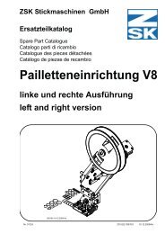 Pailletteneinrichtung V8 - ZSK Stickmaschinen GmbH